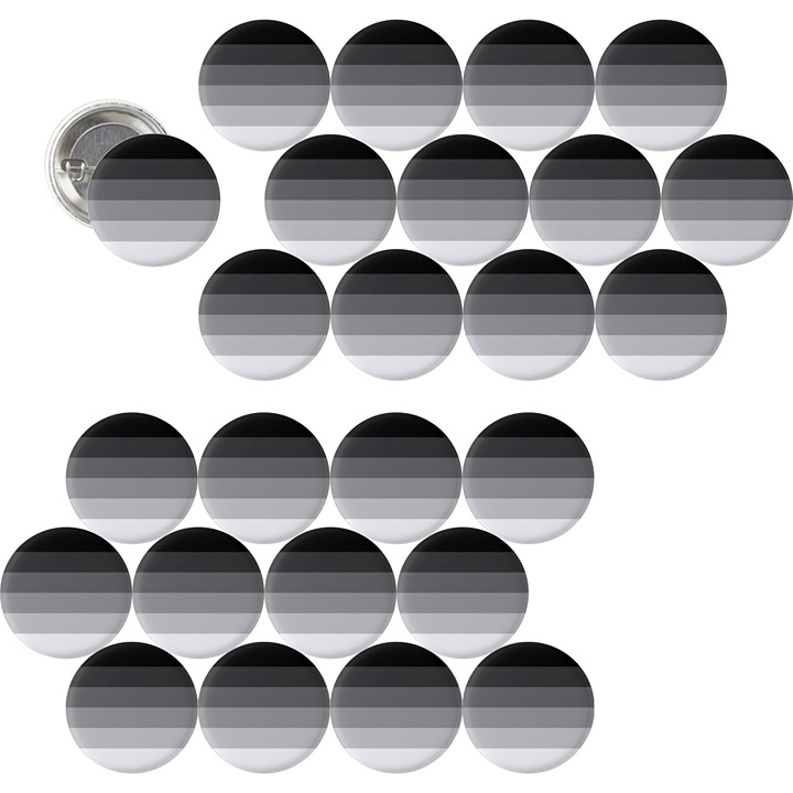 1.5” Set of x25 Heterosexual Straight Pride Flag Pins