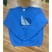 Vtg 80s XL Sanibel Island Florida Beach Surf Sailing CrewNeck Sweatshirt USA