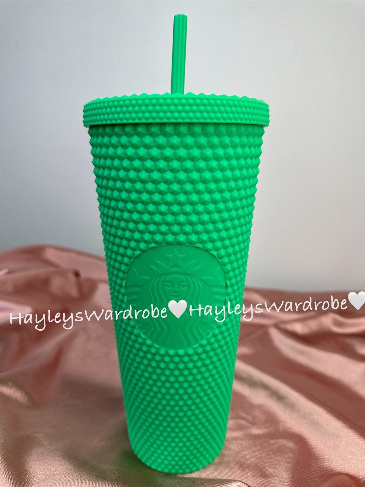 NWT Starbucks Mexico ‘Cosmo’ Bright Green Venti Studded Tumbler