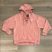 NIKE Dusty Pink NSW Club Lace Up Pullover Hoodie Sweatshirt Active Top Size XS