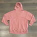 NIKE Dusty Pink NSW Club Lace Up Pullover Hoodie Sweatshirt Active Top Size XS