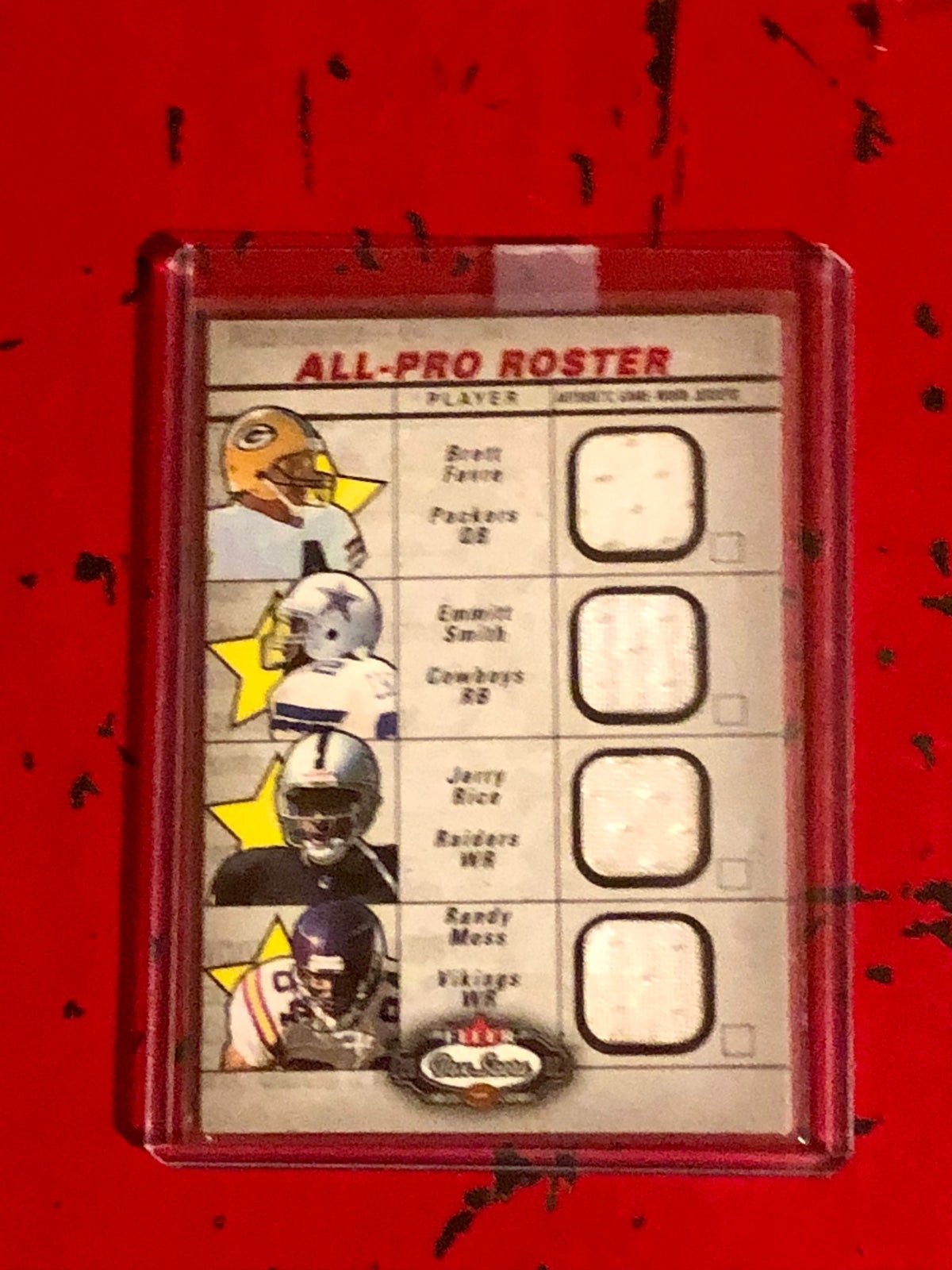 Quad NFL HOF Jersey Card - Legends