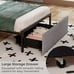 Twin Size Bed Frame with Storage Drawer Metal Platform Bed with LED Lights