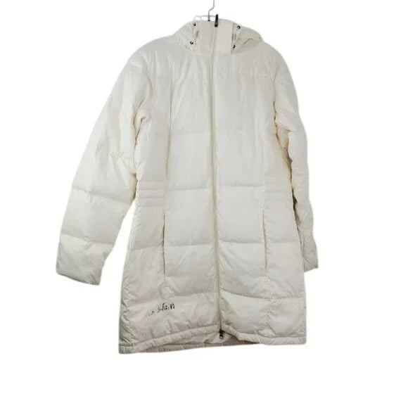 Mountain Hardwear Women's White Padded Parka Snow Puffer Jacket Size Large