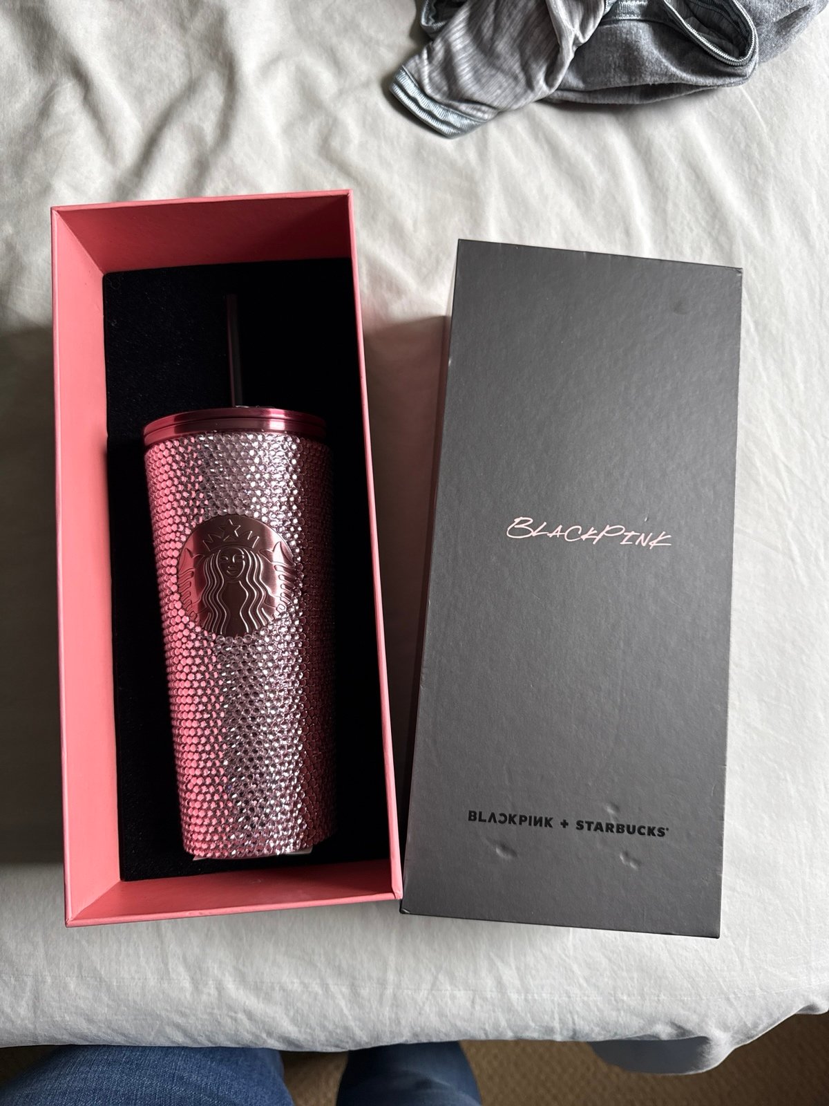 Starbucks Pink Rhinestone Blackpink Tumbler (NEW)