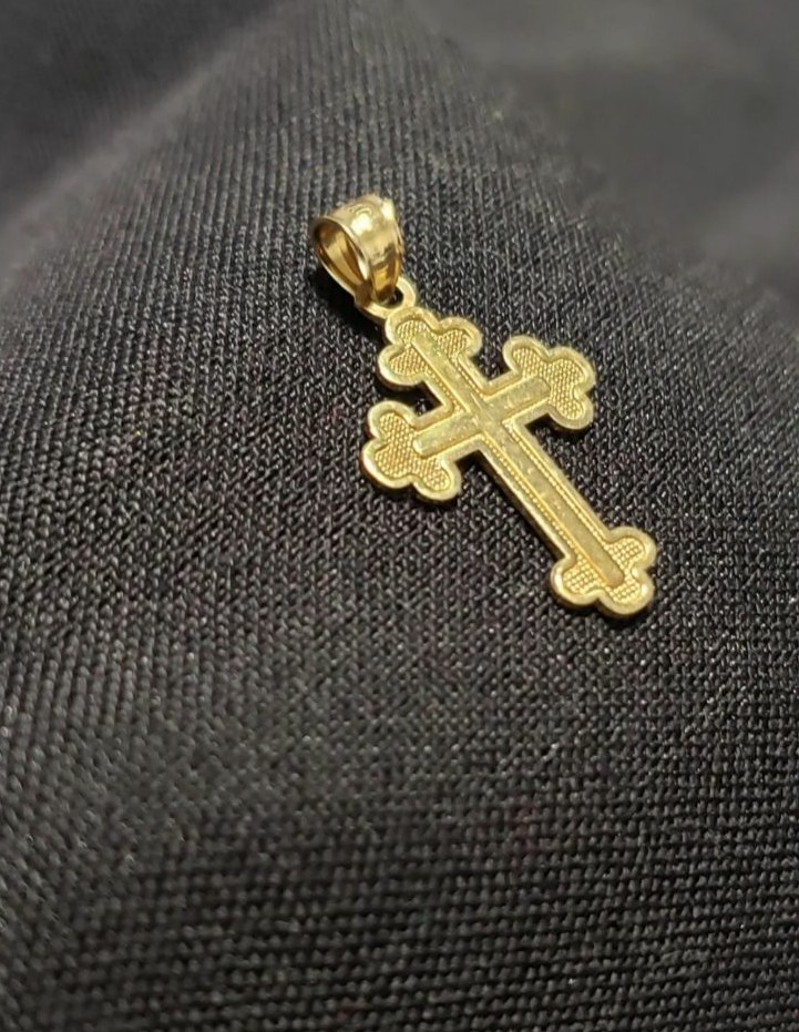 14k gold cross