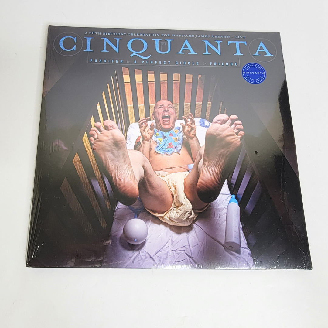 Puscifer - Cinquanta Clear Blue w/ White Swirl Limited Edition Vinyl 2LP SEALED