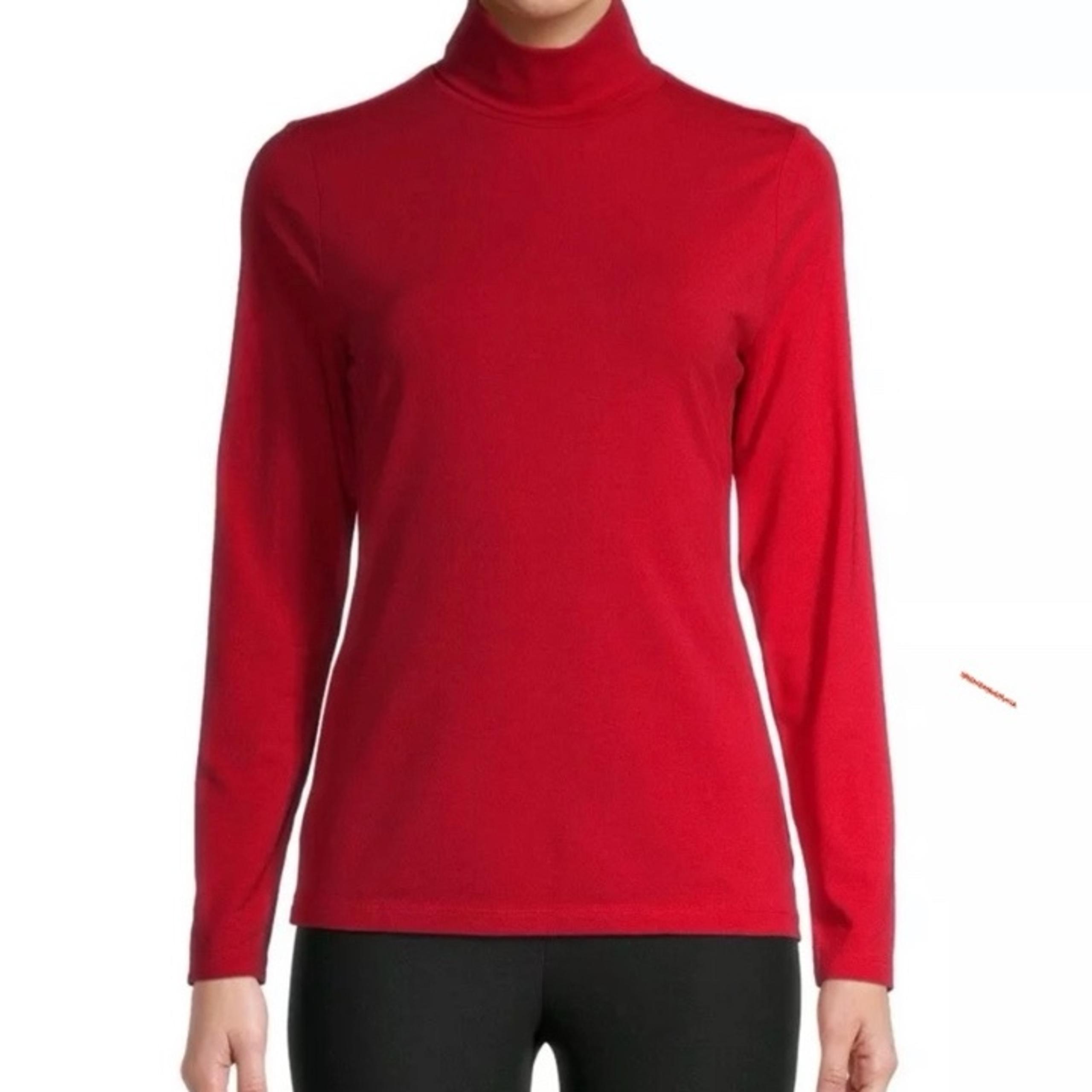 NWOT Women’s Red Rover Time and Tru Comfy Ribbed Long Sleeve Turtleneck Sweater