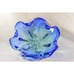 Vintage Royal Gallery Blue Crystal Biomorphic Decorative Bowl