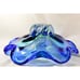 Vintage Royal Gallery Blue Crystal Biomorphic Decorative Bowl