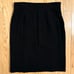 VTG ESCADA Wool Pencil Skirt Embroidery Straight Career Classic Sz 14 black