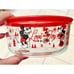 Pyrex Disney Holiday Mickey and Minnie Mouse CHRISTMAS Set/2 Glass Containers
