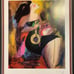 Linda Le Kinff NOTE d'OR 2003 8x10” Lithograph in 14x16” Frame Signed in Plate