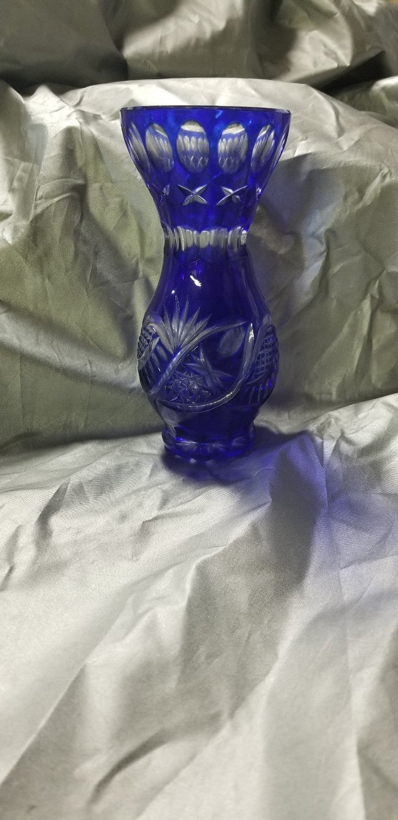 Bohemian Cobalt Lead Crystal