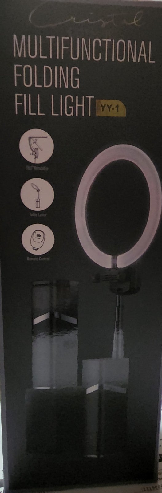 Multifunctional folding ring light rechargeable