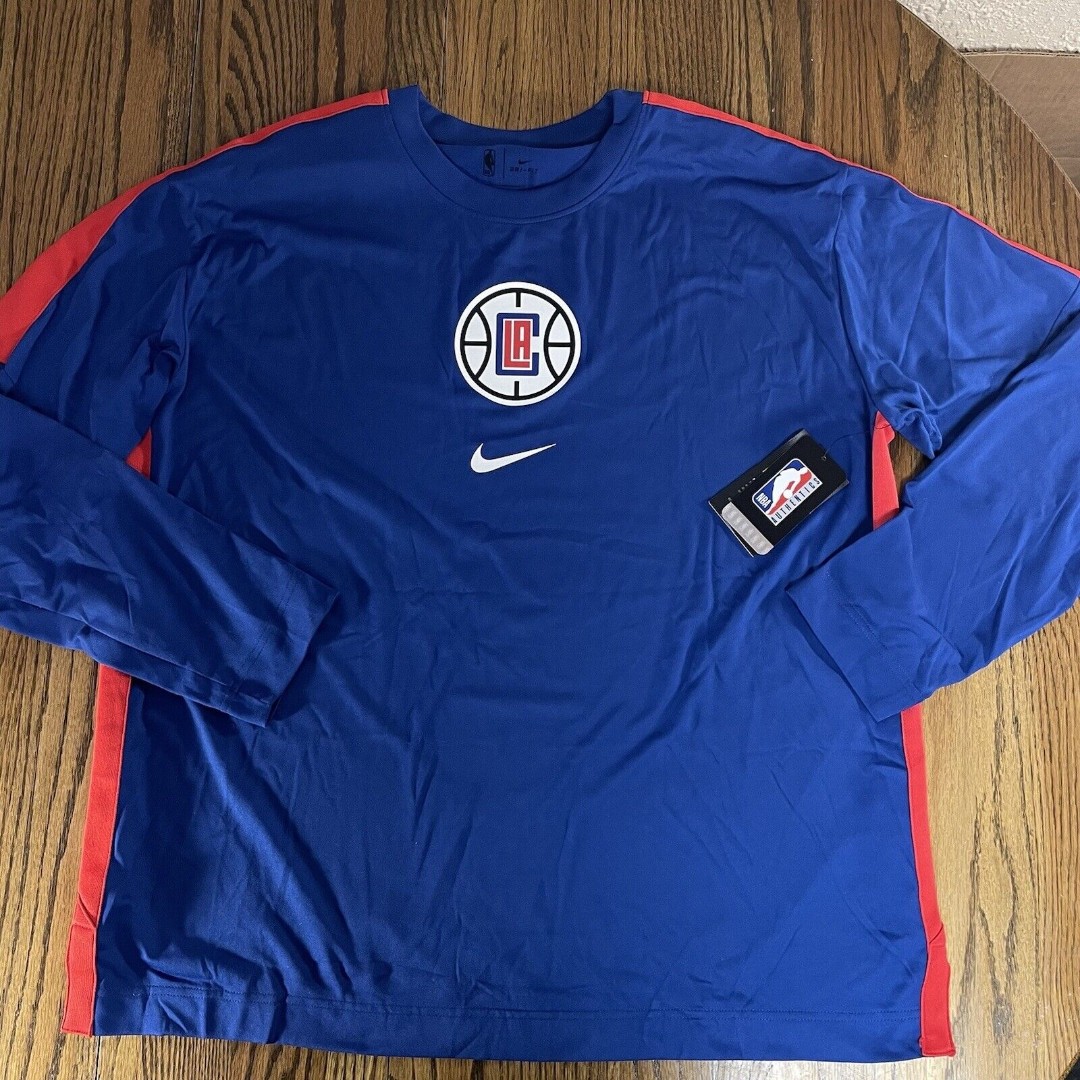Nike LA Clippers Pre Game Shooting Shirt Top Men's XXL Kawhi George Dri-Fit NBA