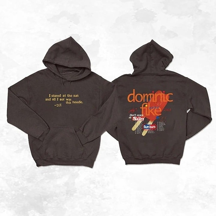 Retro Dominic Fike 'sunburn' Album Hoodie Dominic Fike