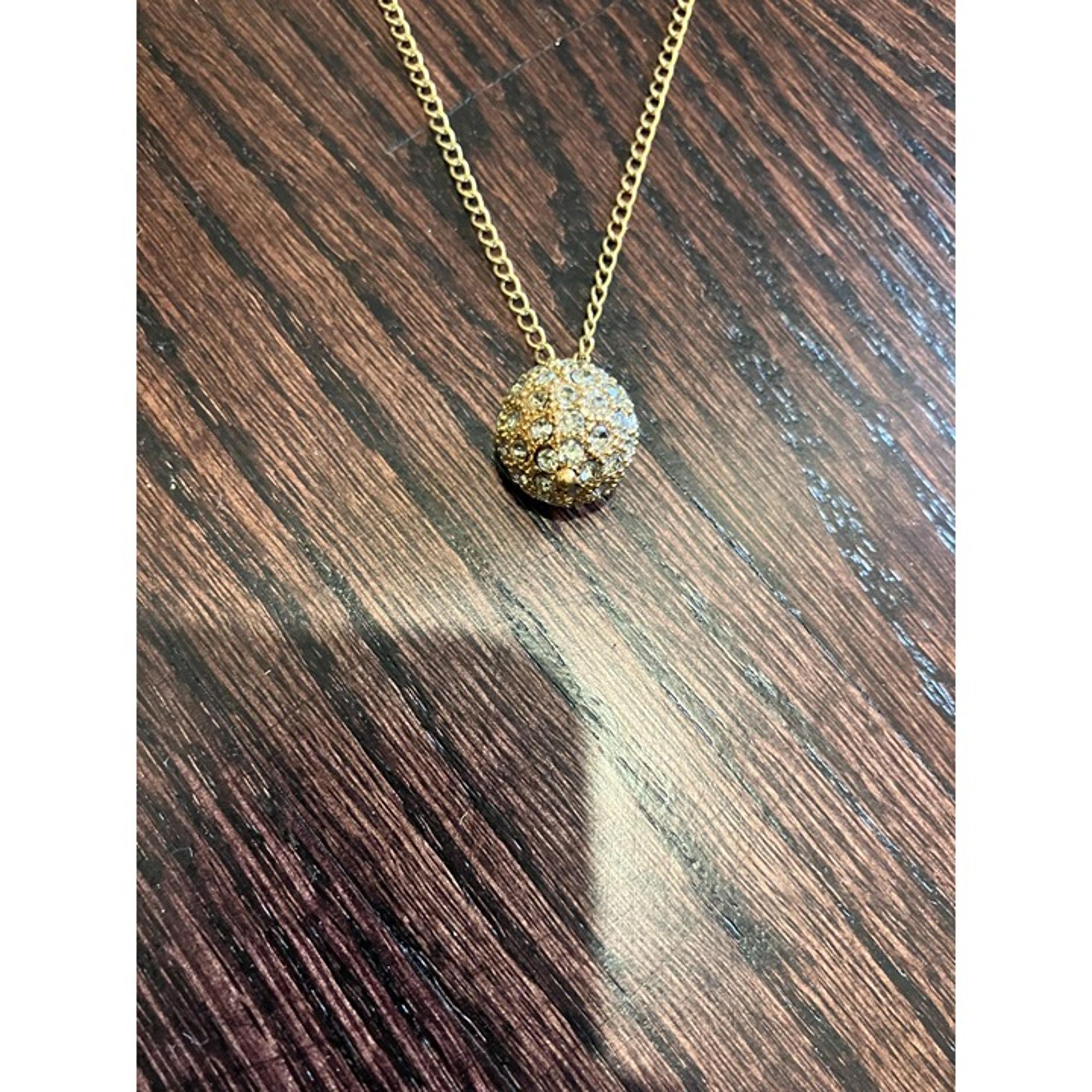 Kate Spade Women's On The Dot Pave Sphere Pendant Necklace
