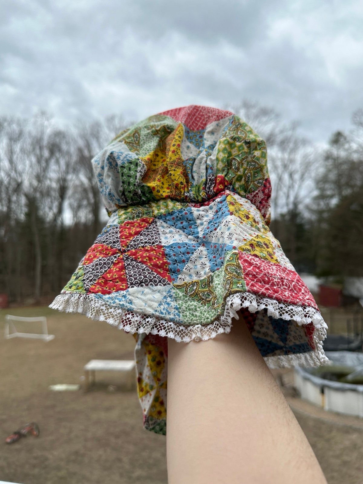 Festival Cottage Cottagecore Fairy Fairycore Renaissance fair Hat Rainbow Color