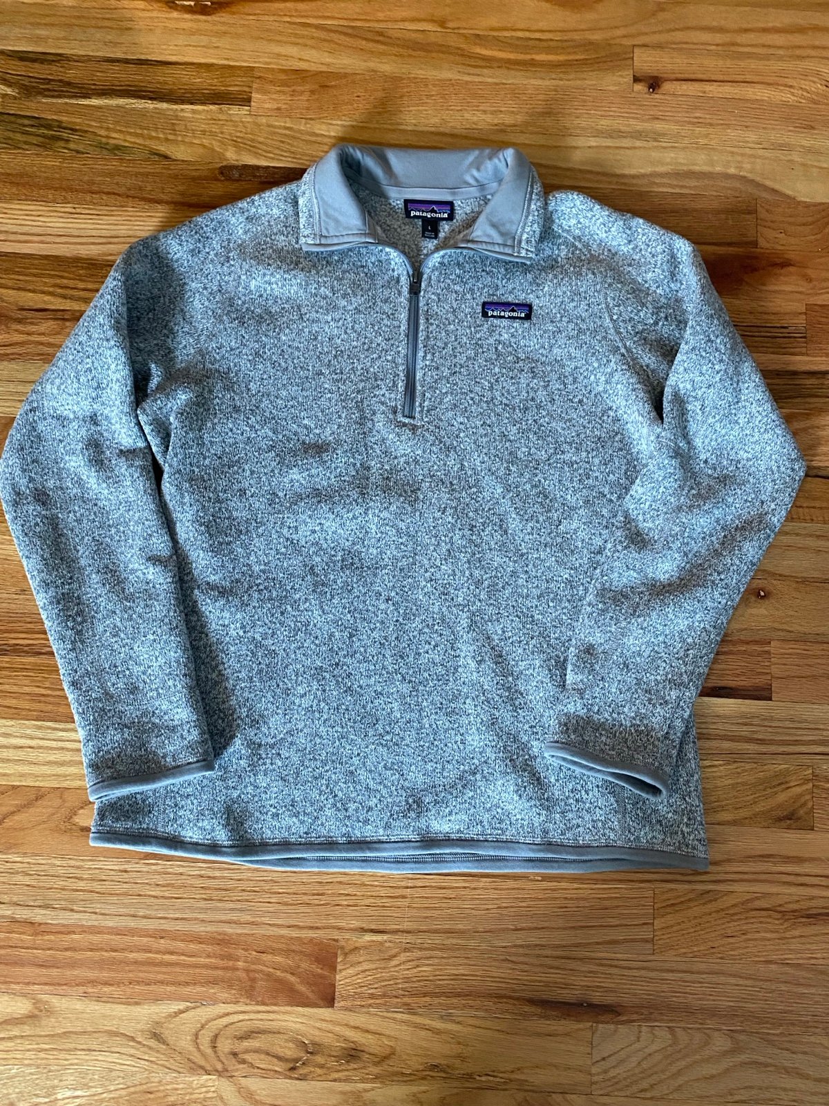 Patagonia Better Sweater 1/4 Zip Pullover Fleece Gray 25618 Womens Large L