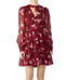 Kate Spade Red/Burgundy Camelia Silk Dress Size 14