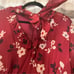 Kate Spade Red/Burgundy Camelia Silk Dress Size 14