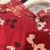 Kate Spade Red/Burgundy Camelia Silk Dress Size 14