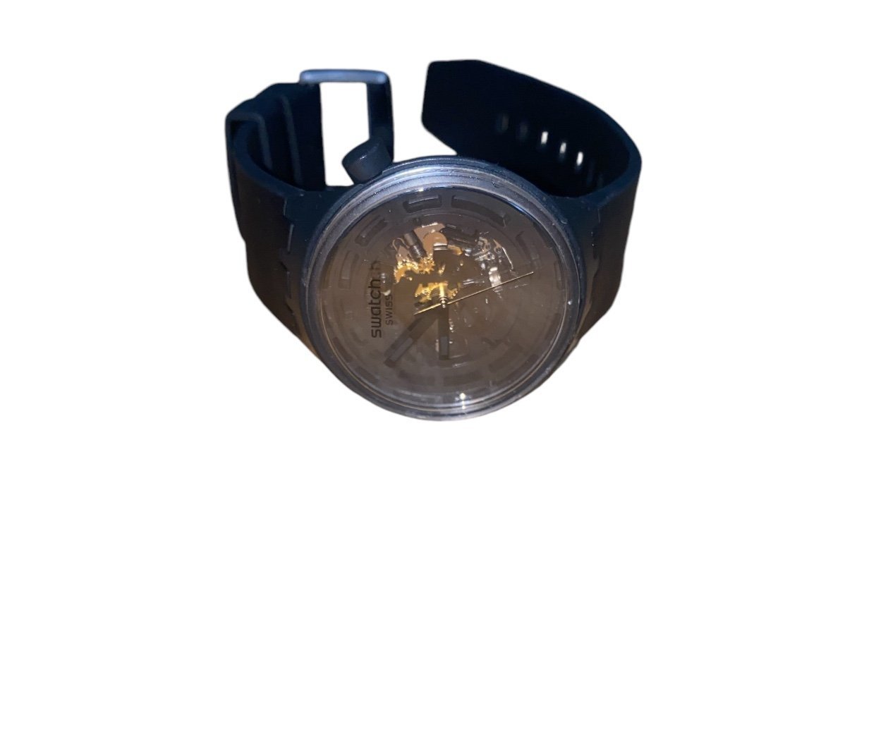Swatch watch men watch color black very good condition