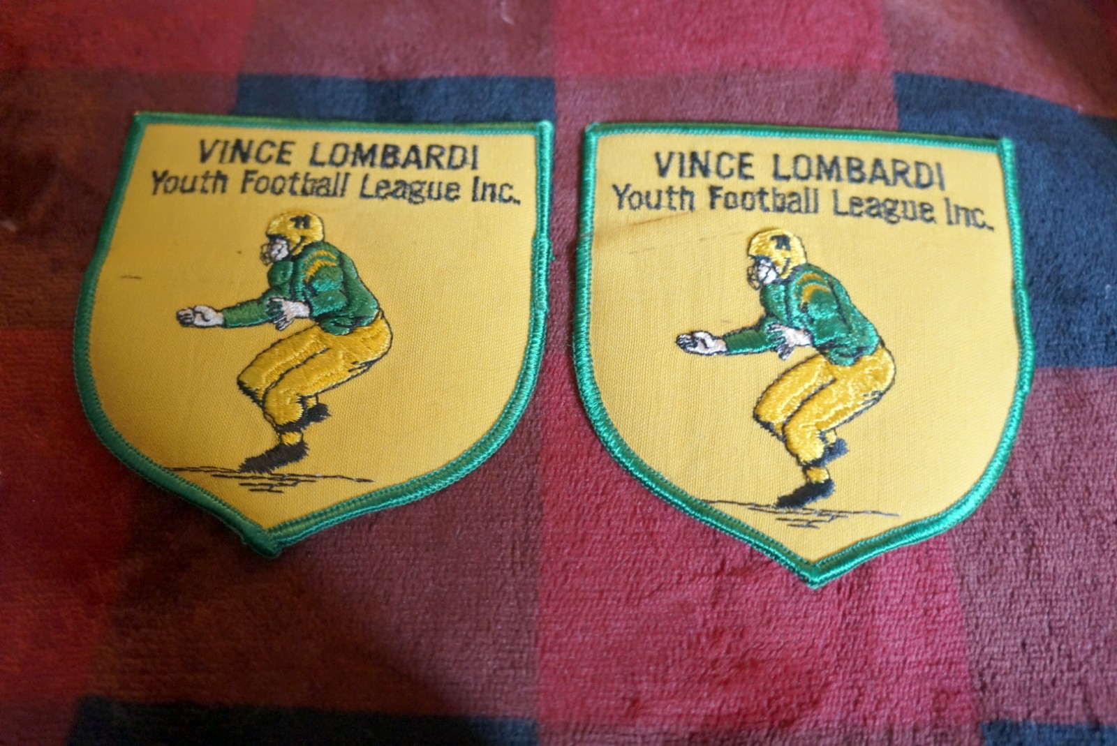 2 Vince Lombardi Youth Football League Inc Vintage Patches