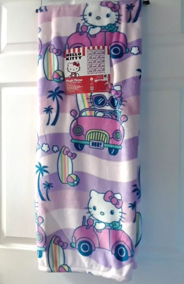 Hello Kitty Purple Throw with Hanger