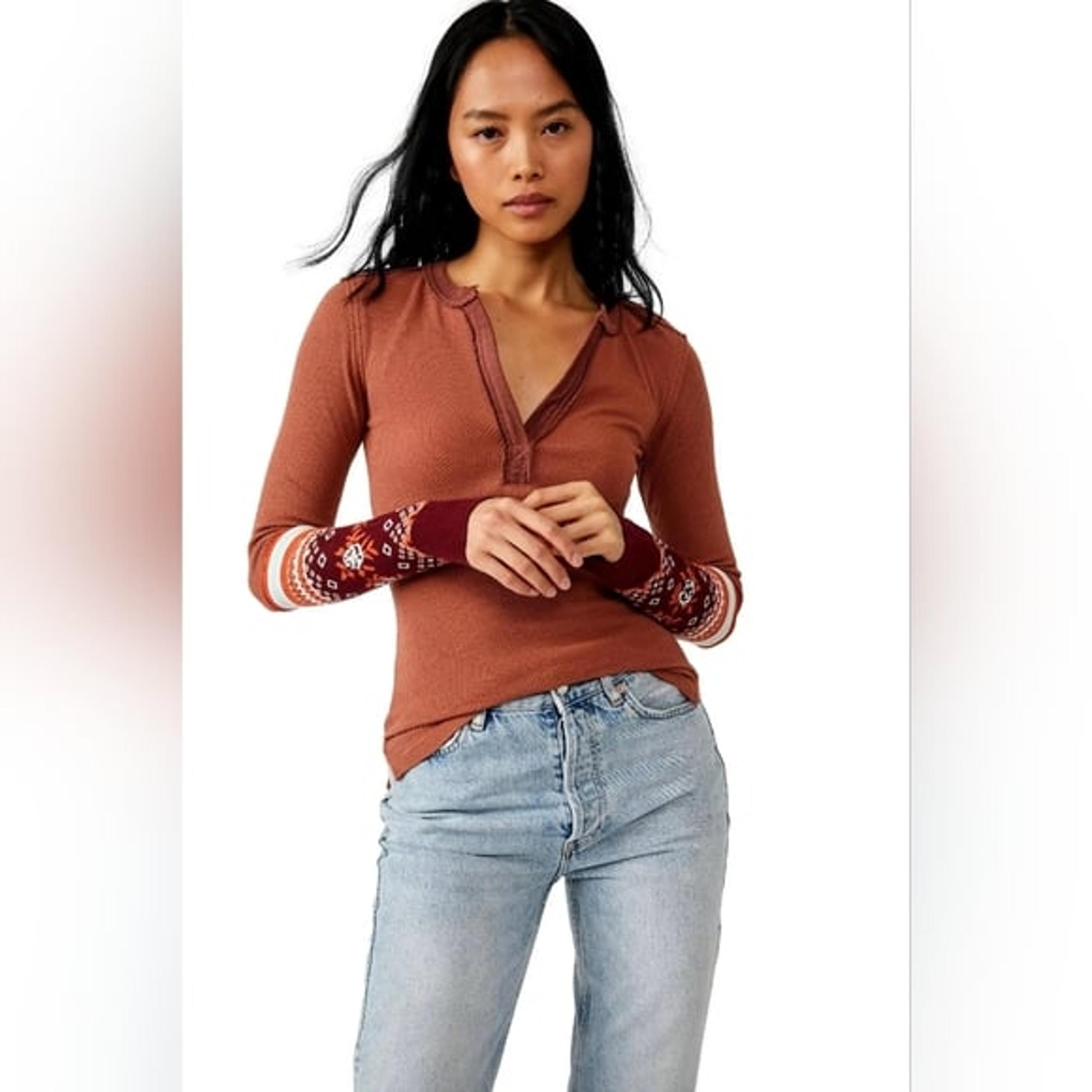 Free People Mikah Layering Cuff Top, Autumn, XS, NWT