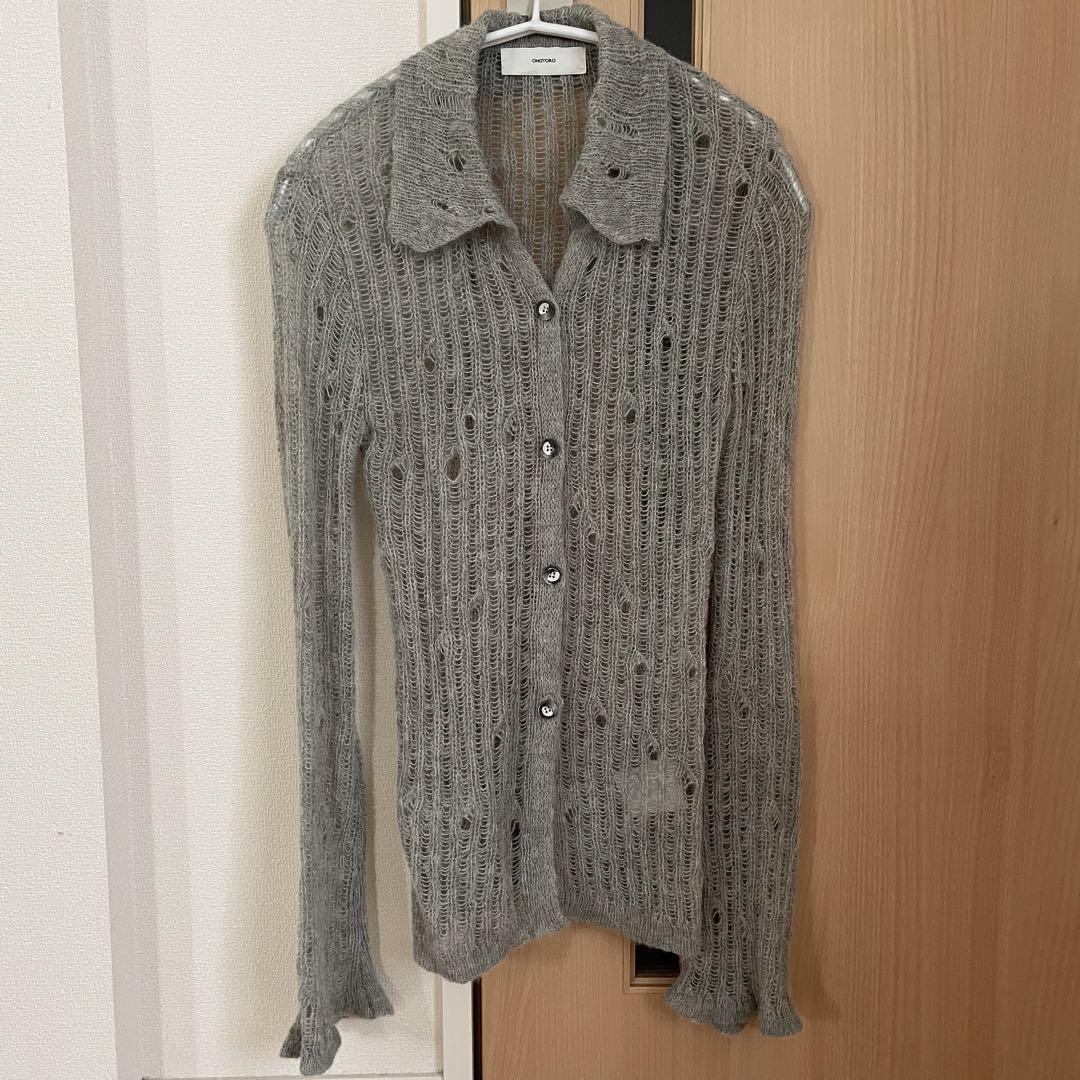 【新品】OHOTORO Feather Damage Cardigan 356f5cf0f5f04c8aa34c26a2e22dff