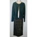Vintage Lime Green Brown Maxi Wrap Beaded Skirt 8