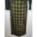 Vintage Lime Green Brown Maxi Wrap Beaded Skirt 8