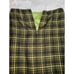 Vintage Lime Green Brown Maxi Wrap Beaded Skirt 8
