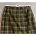 Vintage Lime Green Brown Maxi Wrap Beaded Skirt 8