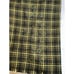 Vintage Lime Green Brown Maxi Wrap Beaded Skirt 8