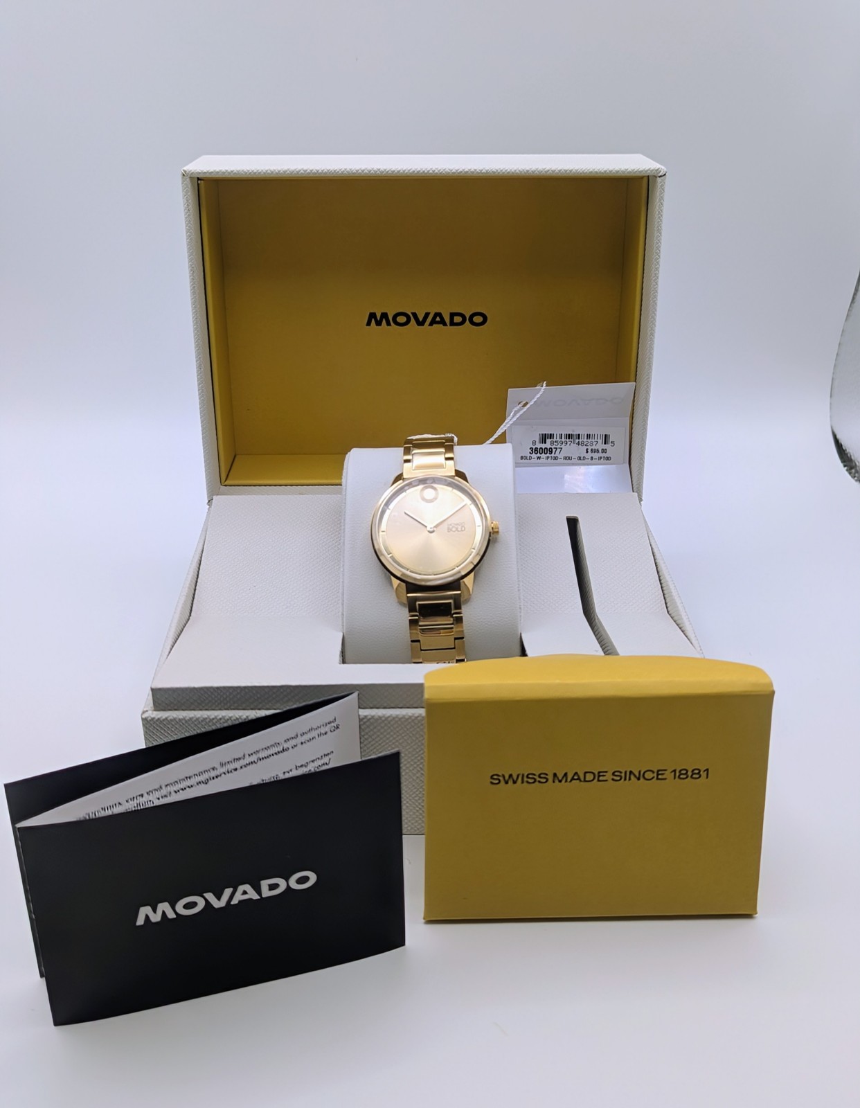 Movado Gold Timepiece with Classic Appeal