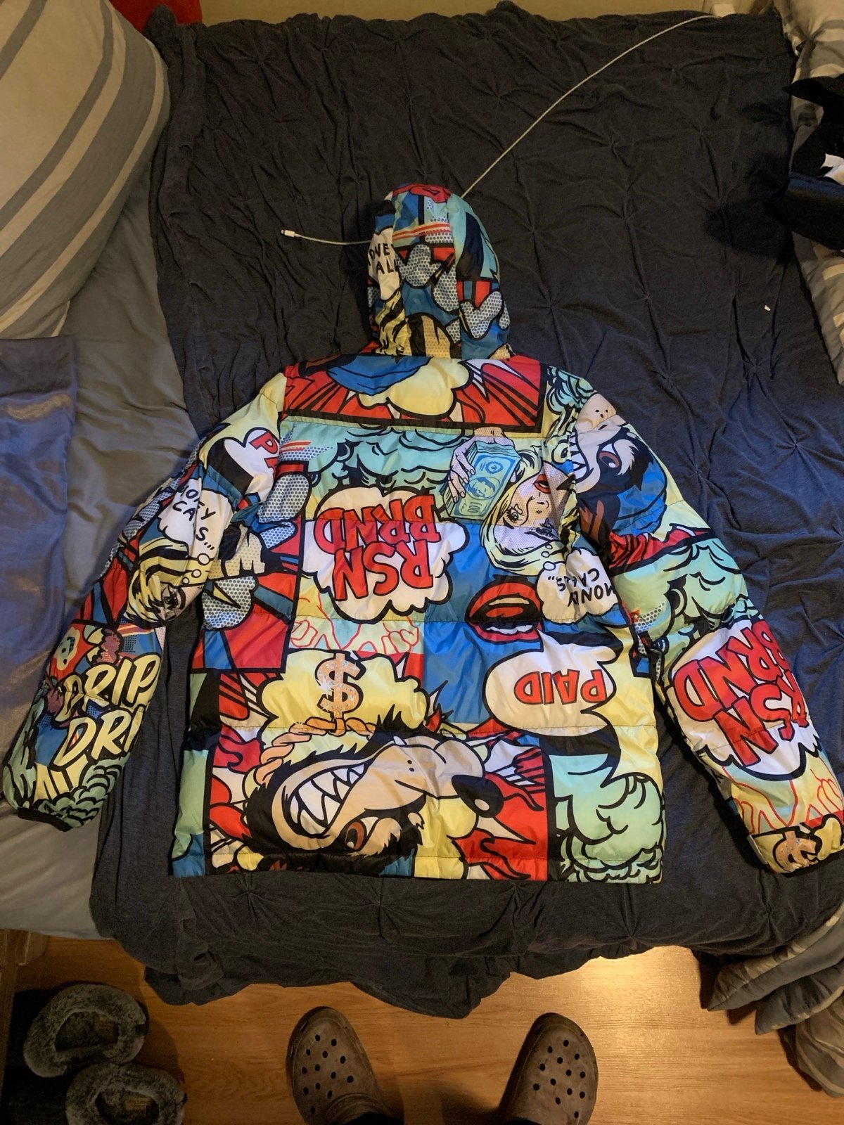 Comic Art Puffer Jacket