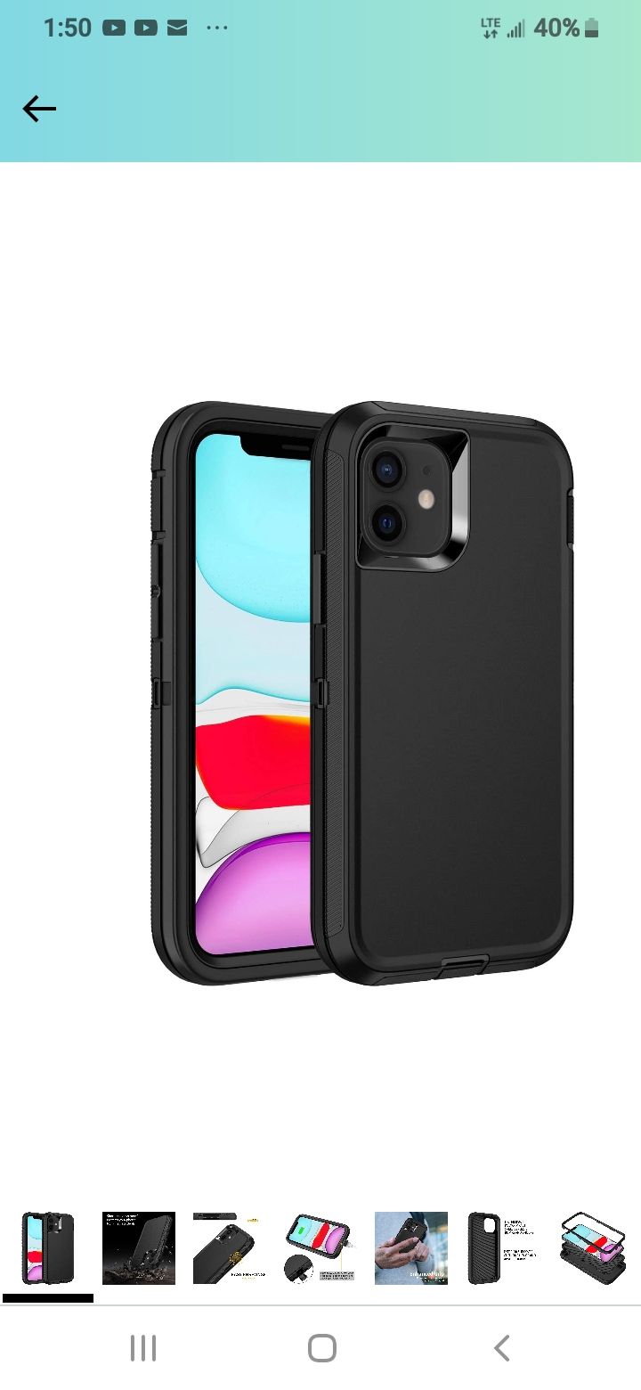 iPhone 11 Durable MILITARY grade case black