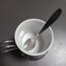 Vin Coffee Espresso Cappuccino Ceramic Cup + Stainless Steel Holder & Spoon
