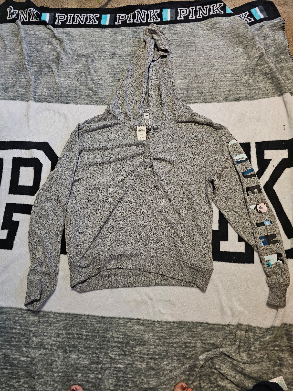 Pink soft light weight hoodie