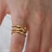 - New Gold or Silver Anti Anxiety Fidget Spinner Ring