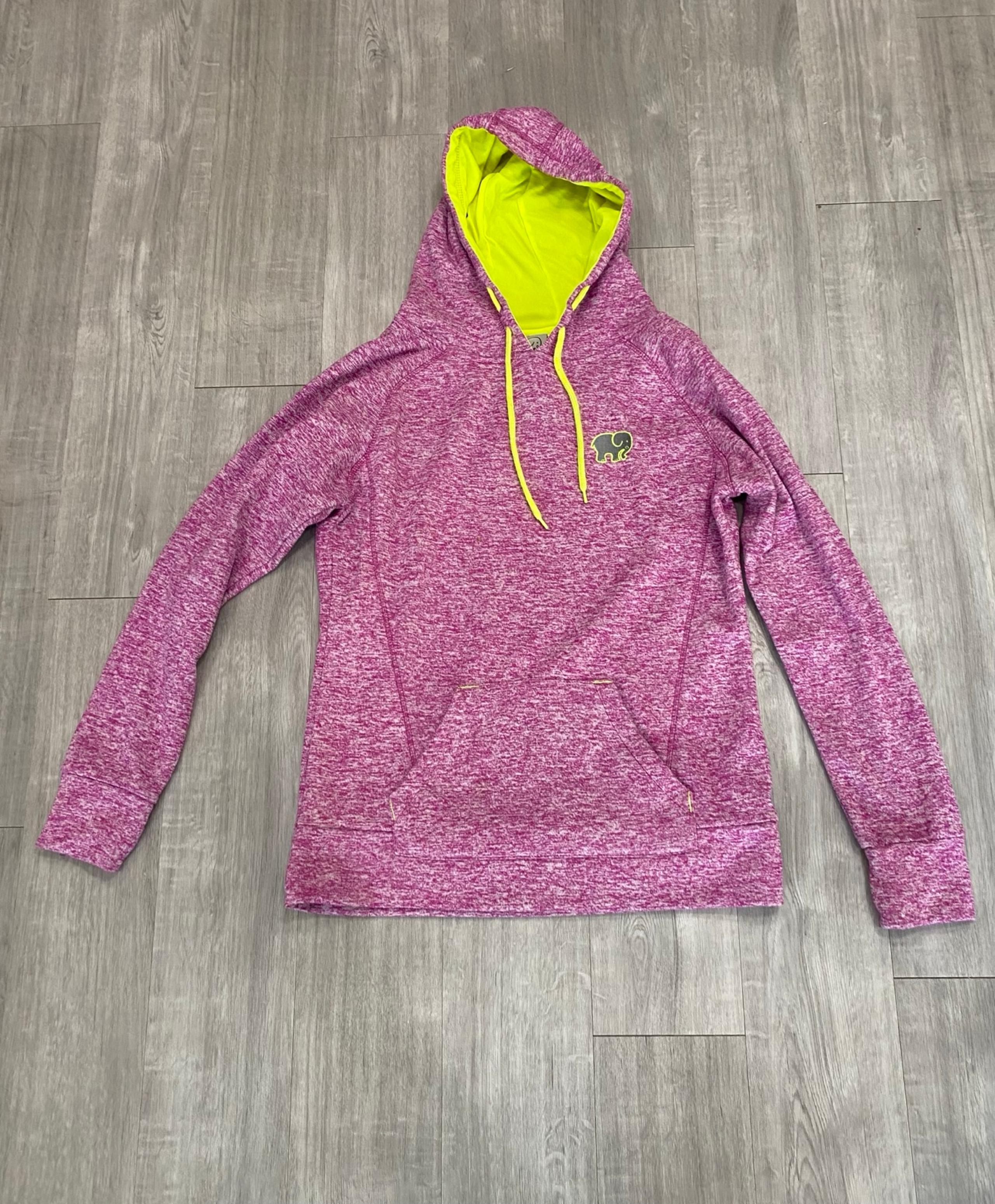 Ivory Ella Womens Purple Heather Polyester Pockets Pullover Hoodie Size XL