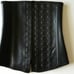 XL BLACK LATEX RUBBER WAIST TRAINER SHA