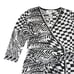 NWT Diane von Furstenberg Lainey in Pool Tile Bella Palm Knit Wrap Dress M