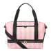 NEW Victoria's Secret Rolling Carry-on Suitcase and Weekender Bag in pink stripe