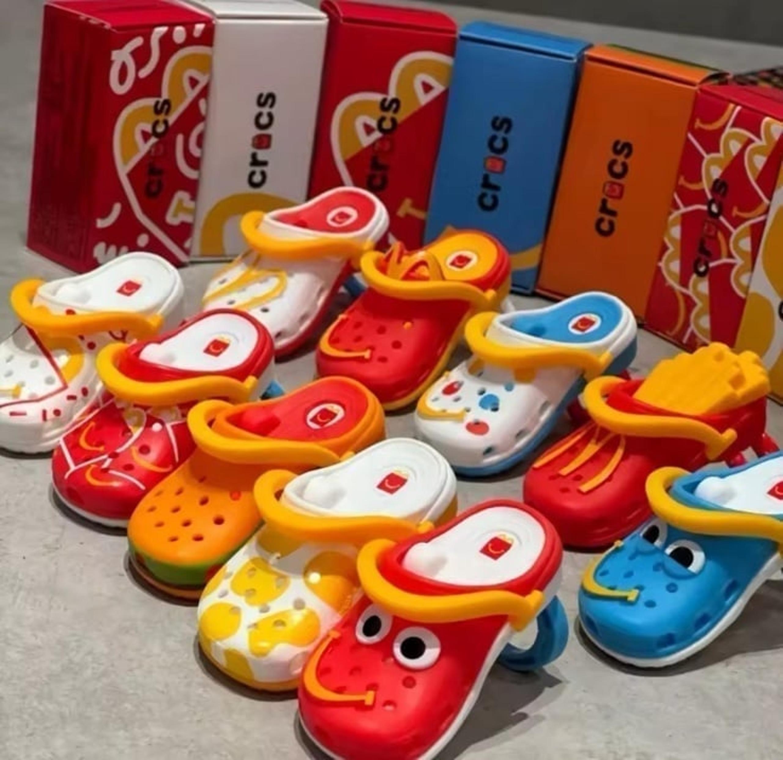 2024 McDonald's Mini Crocs Keychain Happy Meal Toys | Full Set of 10