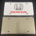 Honda Brand New Front Vanity Metal Plate Frame Holder (2 Pack)
