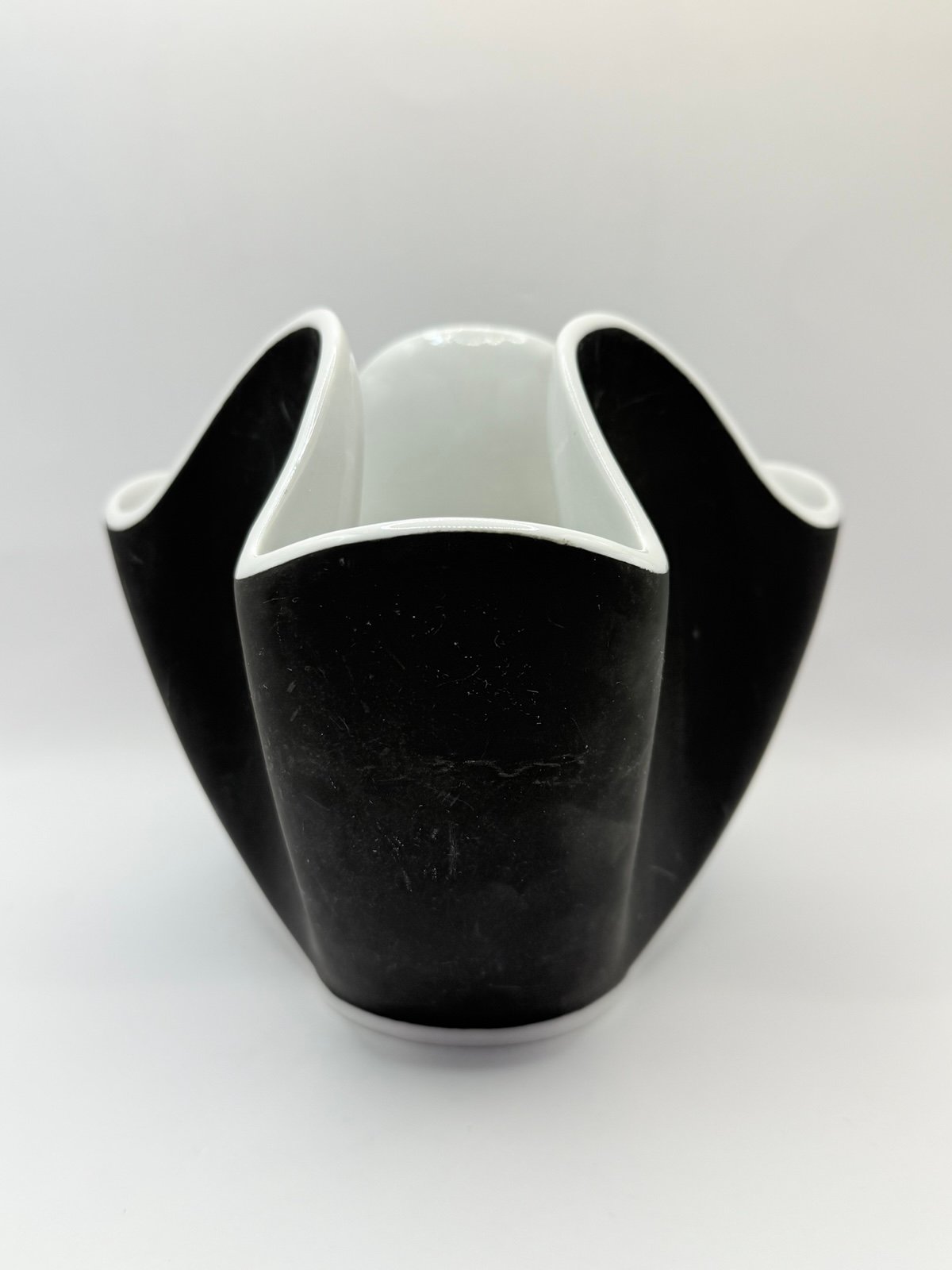 Lomonosov Imperial Porcelain LFZ Kristall Bucket Vase Vintage USSR Russian 50s